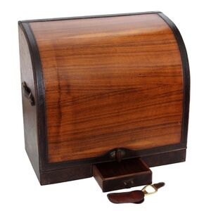 Gucci Tabletop Bar Rosewood Leather Trim Mid Century Barware 60s Rare Home Decor